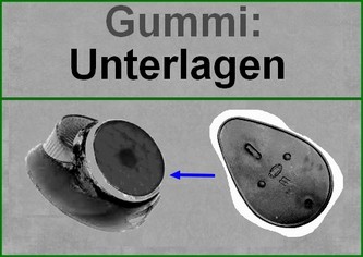 Rücklicht Gummi Unterlagen