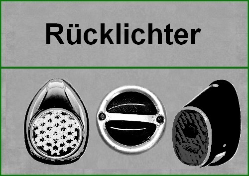 Rücklichter, komplett und Teile (RK)