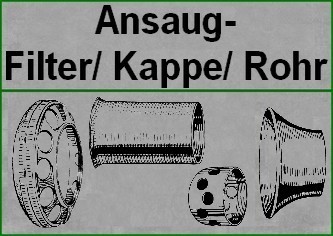 Luftfilter, Ansaugrohr, Ansaugkappe