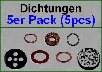 Dichtungen/ gaskets-seals: 5er Sets/ 5pcs