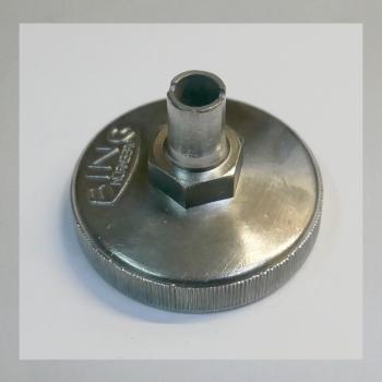 (32-752) Schwimmerkammer-Deckel für Bing Motorrad-Vergaser, z. B. NSU Max, erste Serie---NEU---