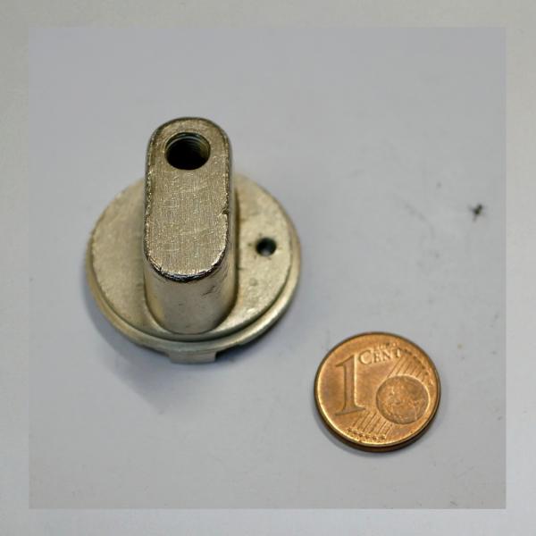 Deckelplatte (Zugdeckel: 1 Zug) klein, vernickelt---cable top, small, nickle plated, 1 cable