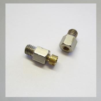 HDA---Amal Hauptdüsen Adapter von 1/4 Zoll auf Metrisch M4 (für Bing Düsen)