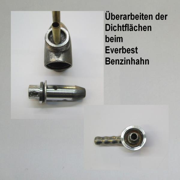 Everbest Zeppelinhahn Benzinhahn mit 2 Abgängen für BMW R50, R60, R51/3, R67, R69, R50S