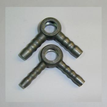 Ringstück mit doppeltem Schlauch-Anschluss, für 5mm Schlauch, Bohrung 10mm (Doppelringstück)