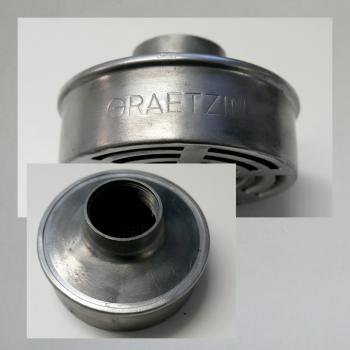 Graetzin Luftfilter mit Schriftzug, original: Gewinde M32x1, Lamellen-Optik