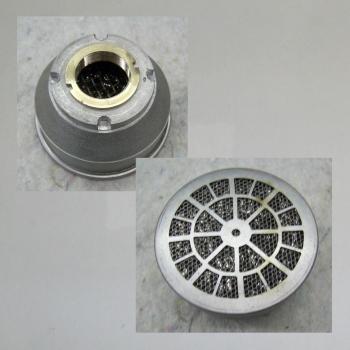 Luftfilter klein, neu, zentrisch, Knecht Nachbau "Spinnennetz"-Design - Gewinde-Anschluss 27 mm / 1 -1/16 Zoll/ inch
