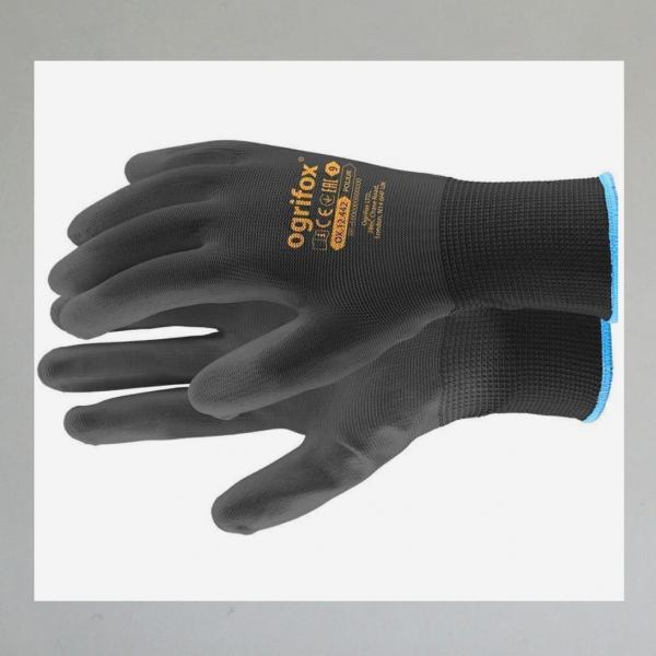 Handschuhe mit PU-Beschichtung, gut geeignet für feinere Arbeiten---Grösse 9--- (2Paar)