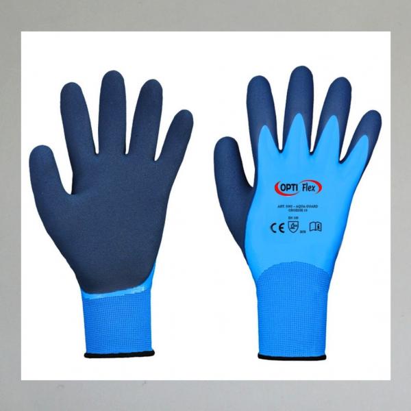 Handschuhe mit beidseitiger PU-Beschichtung, wasserdicht, gut geeignet für "Matsch-Arbeiten"---Grösse 9---