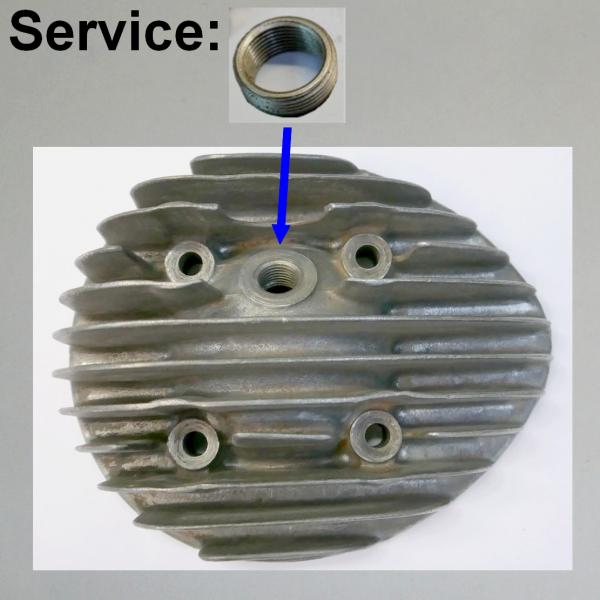 Reparatur/ Service: Zündkerzen-Gewinde für normale Kerzen: M14x1,25