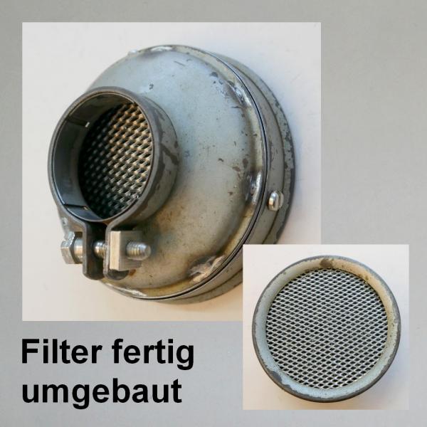 Stahlring zum Umbauen eines Luftfilters auf Zerlegbarkeit: Graetzin Luftfilfter standard (70x80)