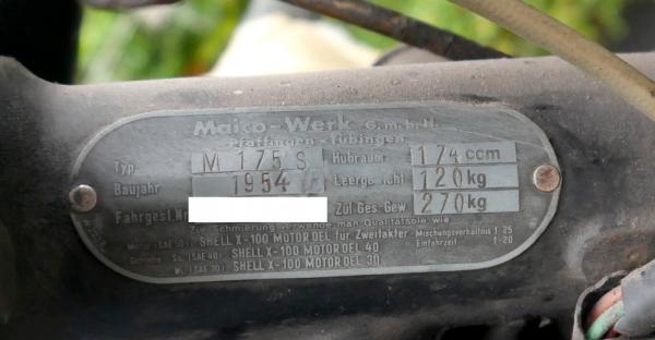 Motorrad: Maico M175S---1954---