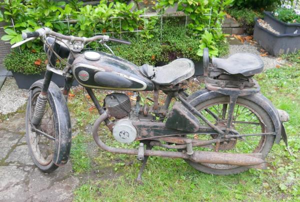 Motorrad: Victoria KR125 "BIFIX", komplett, original schwarz, Exportmodell---1953---