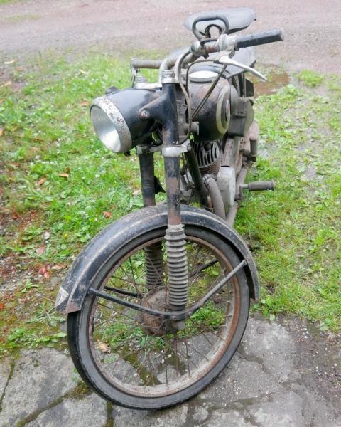 Motorrad: Victoria KR125 "BIFIX", komplett, original schwarz, Exportmodell---1953---