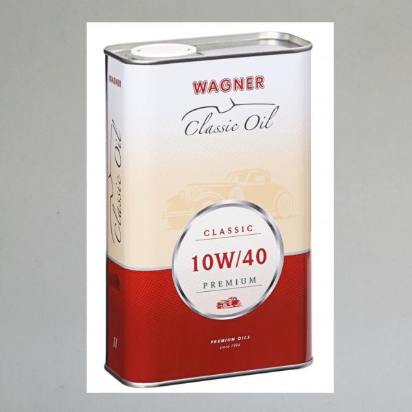 Wagner Classic SAE 10W/40 Premium (Legiertes Mehrbereichs-Motoröl für den Betrieb mit Ölfilter)---1 Liter---