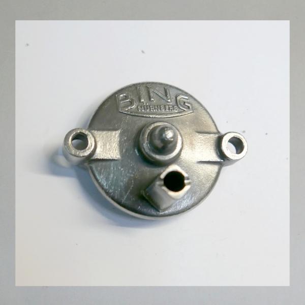 (32-290) Schwimmerkammer-Deckel für Bing Motorrad-Vergaser (BMW 1 Zylinder)---gebraucht---