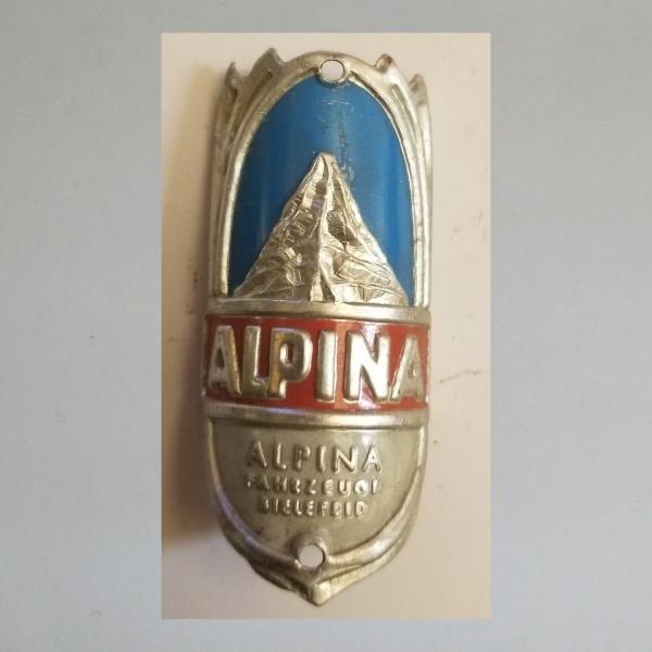 Steuerkopfschild für Alpina Fahrrad Bielefeld