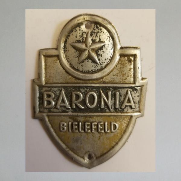 Steuerkopfschild für Baronia Fahrrad Bielefeld