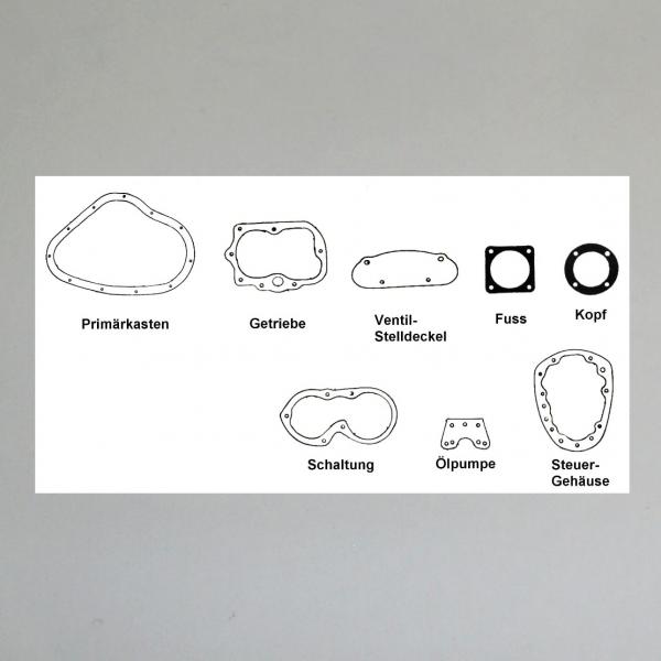 Dichtungssatz/ Motordichtungen für Victoria KR 35 S---Komplettsatz (Motor: Horex/ Columbus S35)