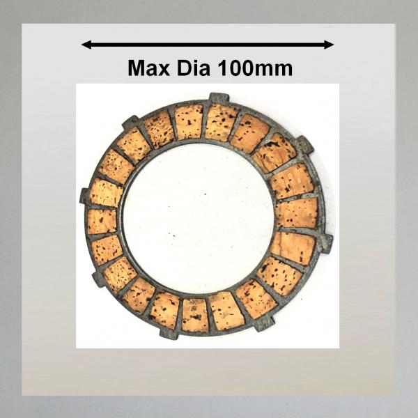 Kupplungsscheibe neu mit Kork belegen (Durchmesser bis 100mm)---Sachs 74, Sachs 98, Victoria V99, Fix, Bifix, KR10, KR10N usw