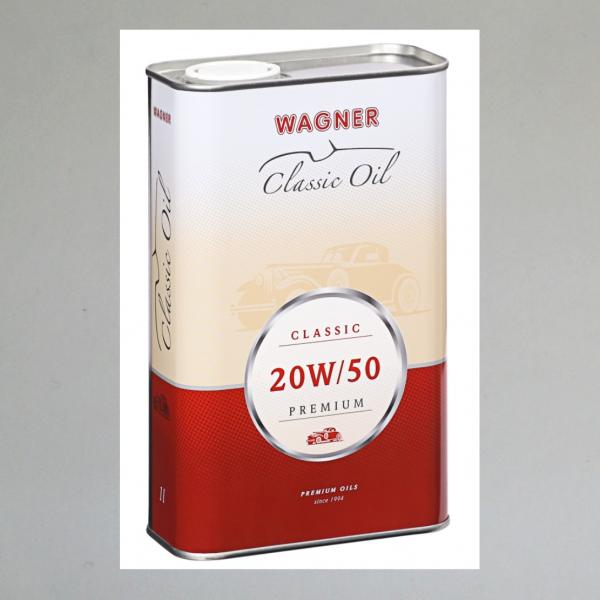 Wagner Classic SAE 20W/50 Premium (Legiertes Mehrbereichs-Motoröl für den Betrieb mit Ölfilter)---1 Liter---