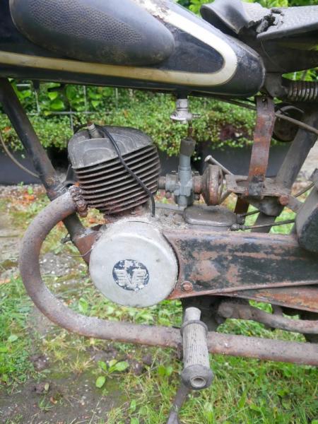 Motorrad: Victoria KR125 "BIFIX", komplett, original schwarz, Exportmodell---1953---