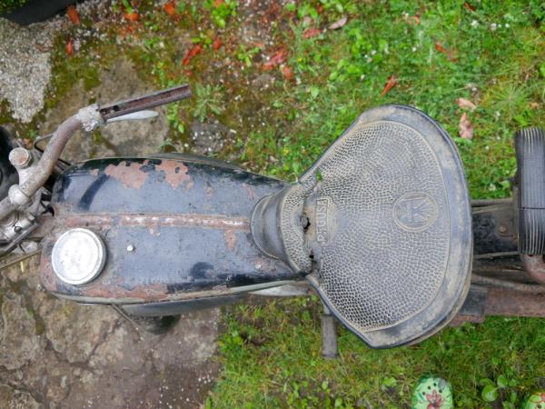 Motorrad: Victoria KR125 "BIFIX", komplett, original schwarz, Exportmodell---1953---