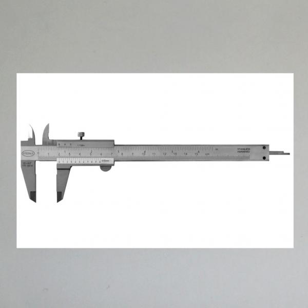 Schieblehre/ Messschieber Steinle, Standartmodell, 150mm, metrisch und zöllig ablesbar