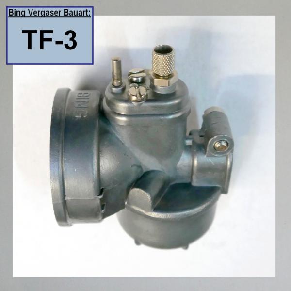 Bing-Vergaser Dichtungssatz für Mofa, Moped mit 8, 9, 10, 11, 12 mm Durchlass und zentralem Schwimmer (TF-3, TF-4)