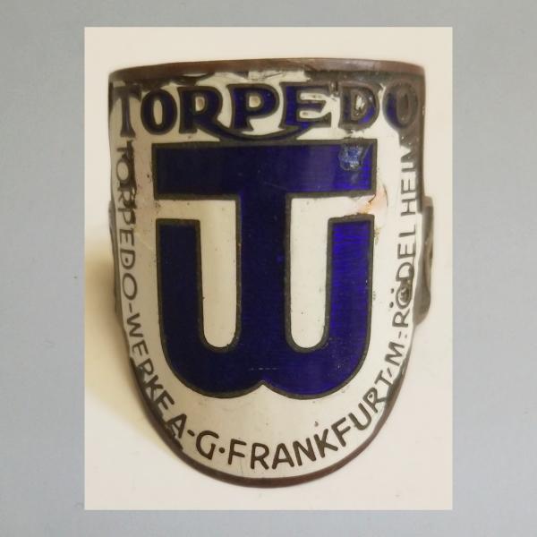 Steuerkopfschild für Torpedo Fahrrad Frankfurt-Rödelheim