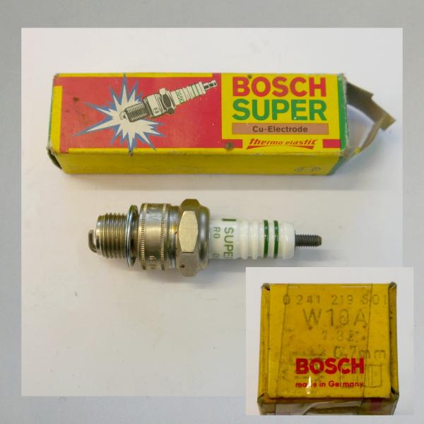 Zündkerze W95T1---M14x1,25---Wärmewert 95---Fabrikat Bosch (Original alt, OVP, NOS) 70er/ 80er Jahre