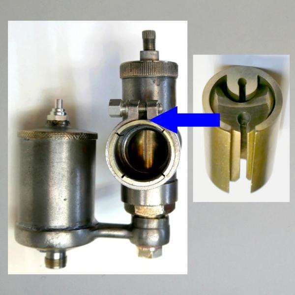 Preisbeispiel: Übermaß-Gasschieber für Amac Vergaser Typ "H" und "PJ" (Und diverse Gurtner Modelle)